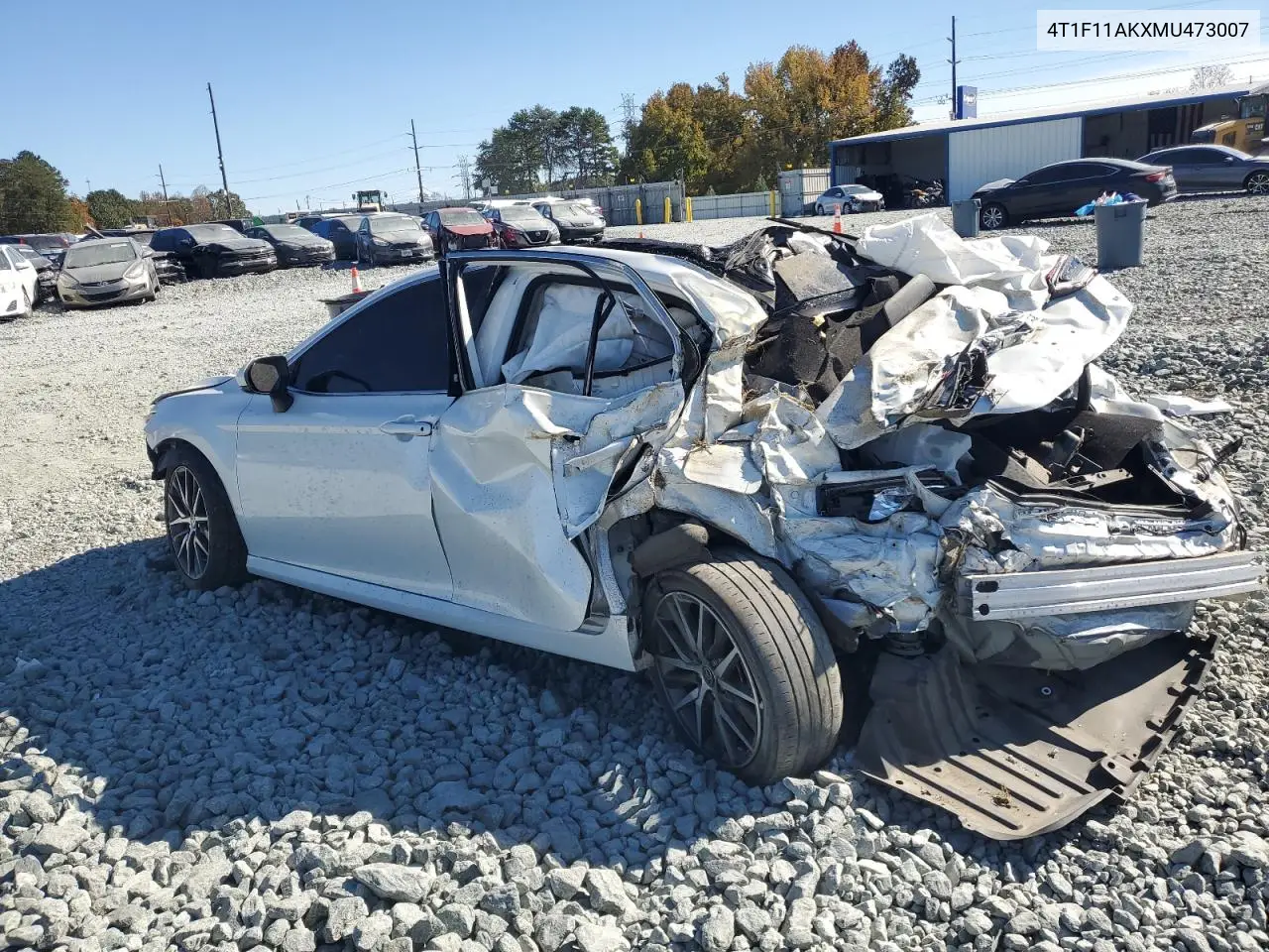 4T1F11AKXMU473007 2021 Toyota Camry Xle