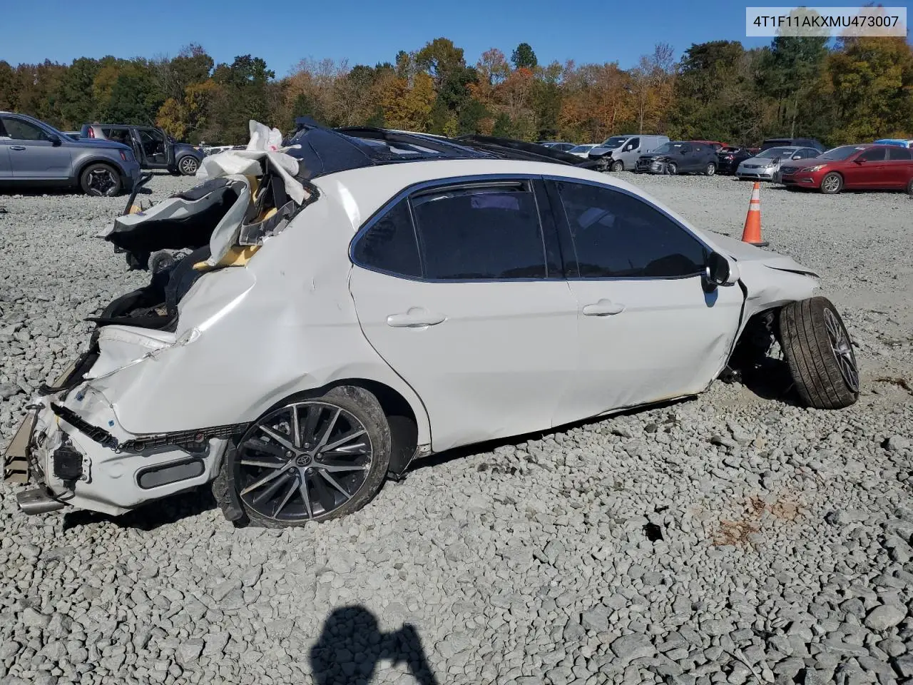 4T1F11AKXMU473007 2021 Toyota Camry Xle
