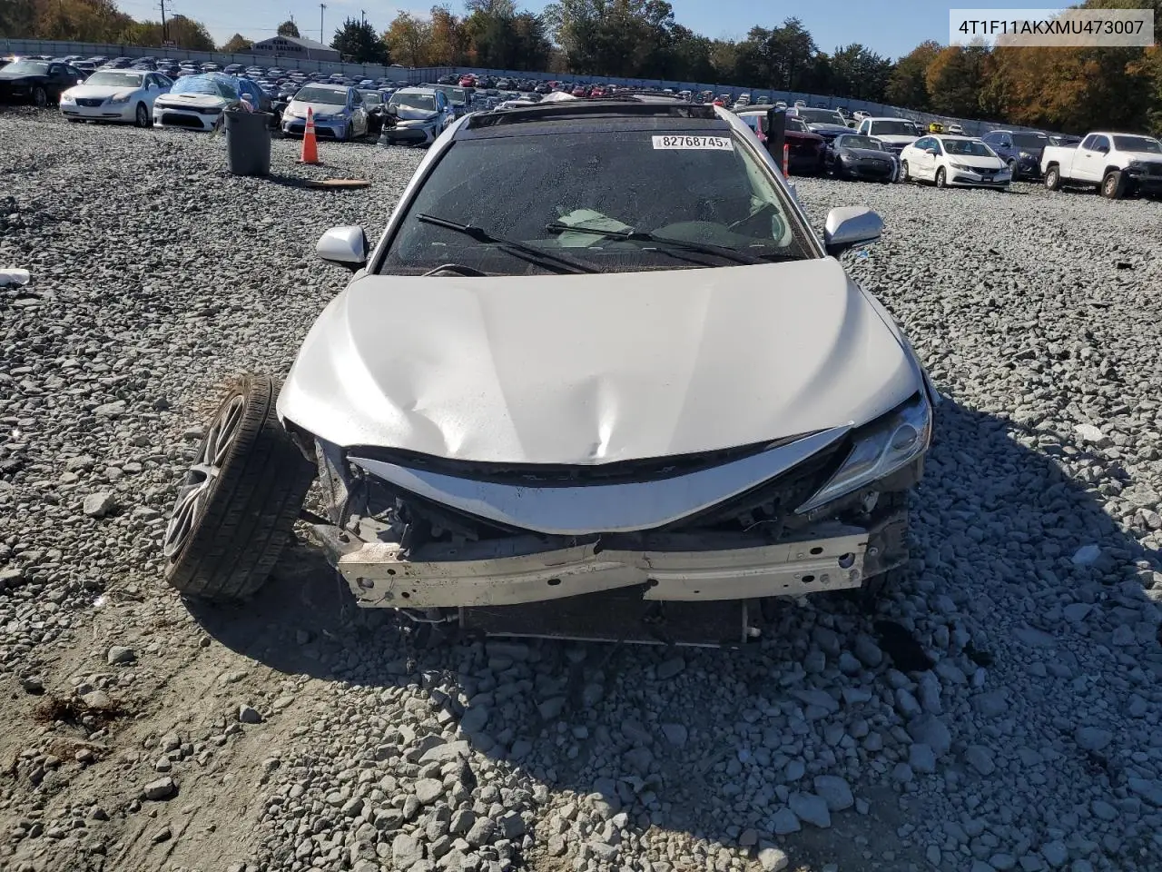 4T1F11AKXMU473007 2021 Toyota Camry Xle