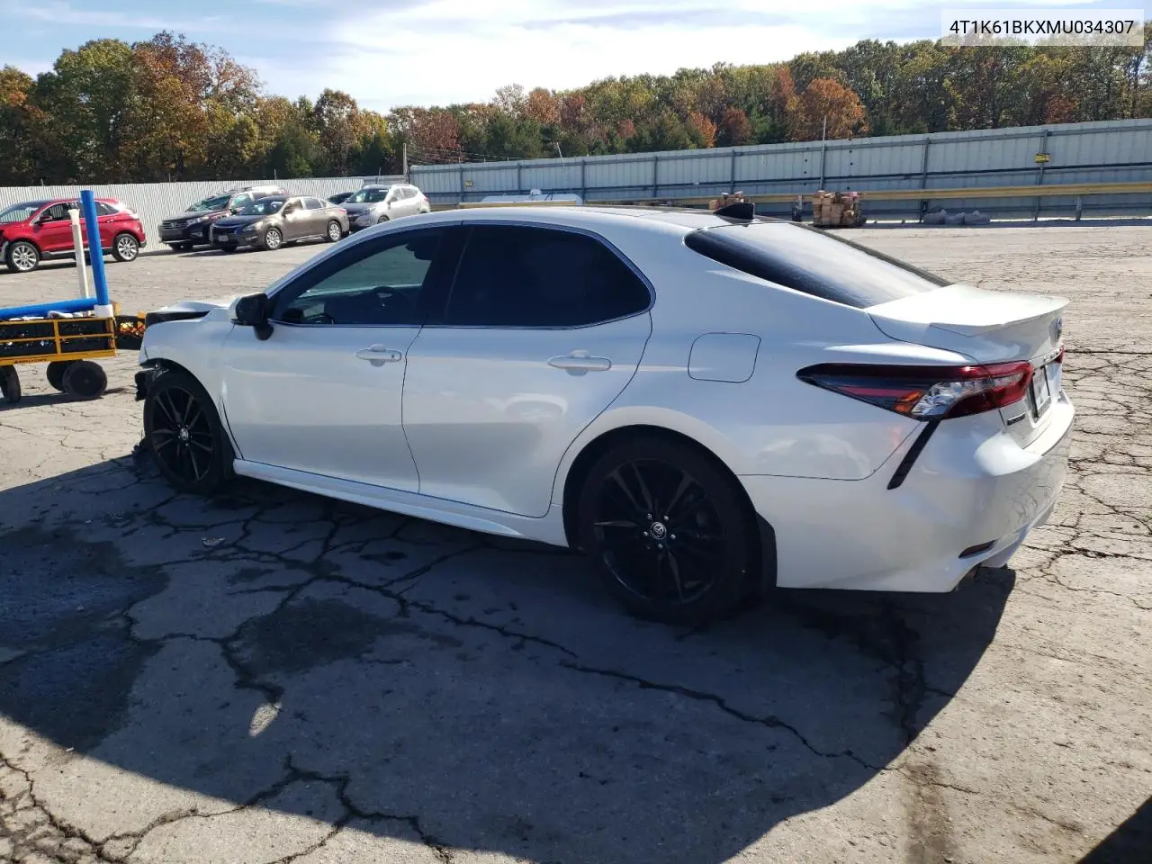 4T1K61BKXMU034307 2021 Toyota Camry Xse