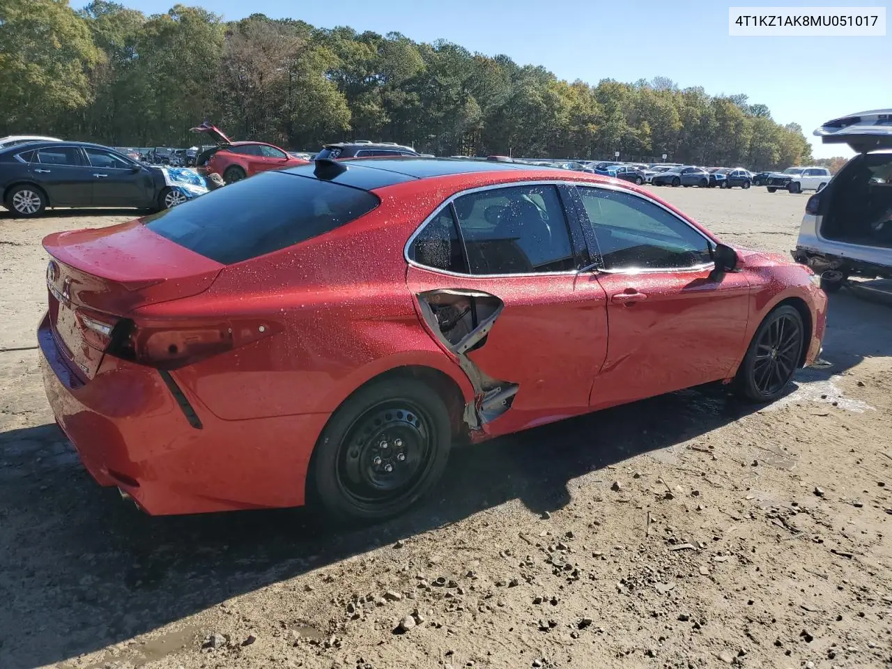 4T1KZ1AK8MU051017 2021 Toyota Camry Trd
