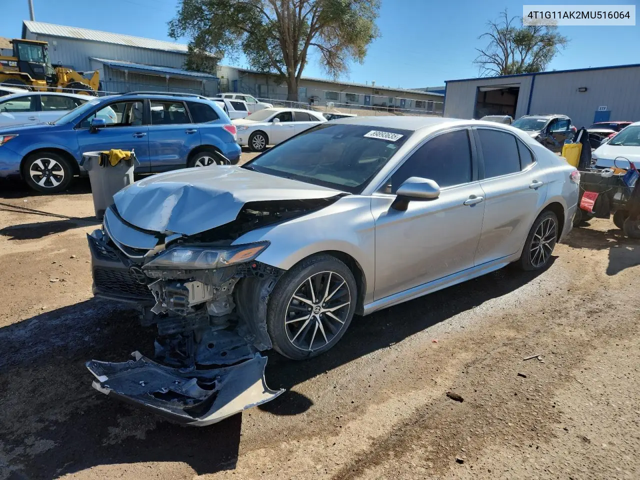 4T1G11AK2MU516064 2021 Toyota Camry Se