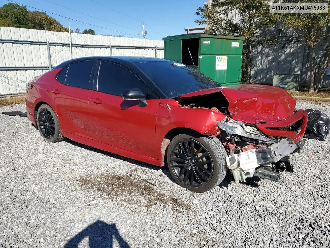 4T1K61AKXMU415933 2021 Toyota Camry Xse