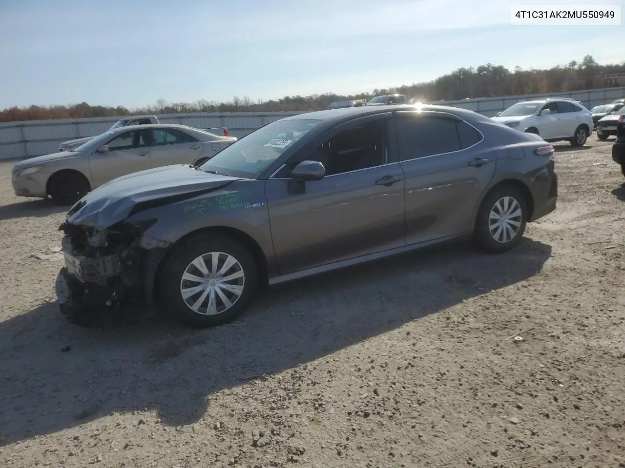 4T1C31AK2MU550949 2021 Toyota Camry Le