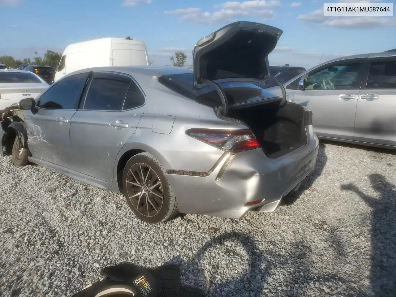 4T1G11AK1MU587644 2021 Toyota Camry Se