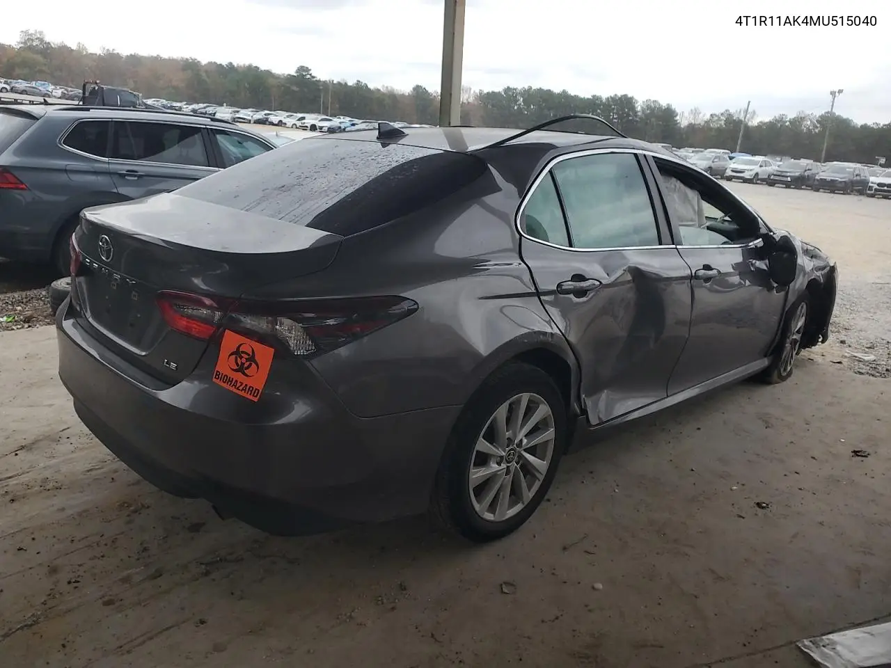 4T1R11AK4MU515040 2021 Toyota Camry Le