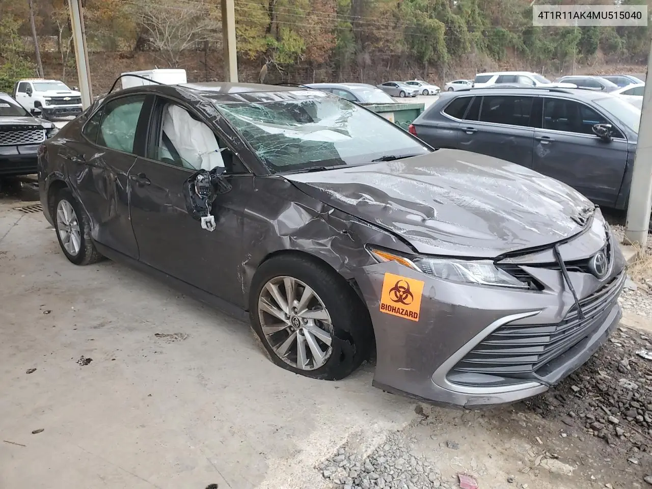 4T1R11AK4MU515040 2021 Toyota Camry Le