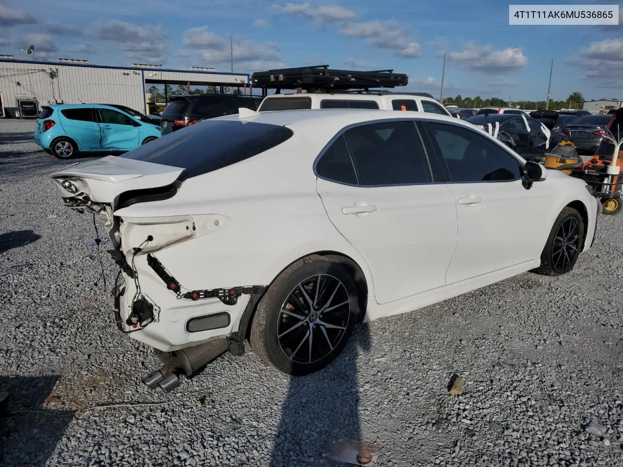 4T1T11AK6MU536865 2021 Toyota Camry Se