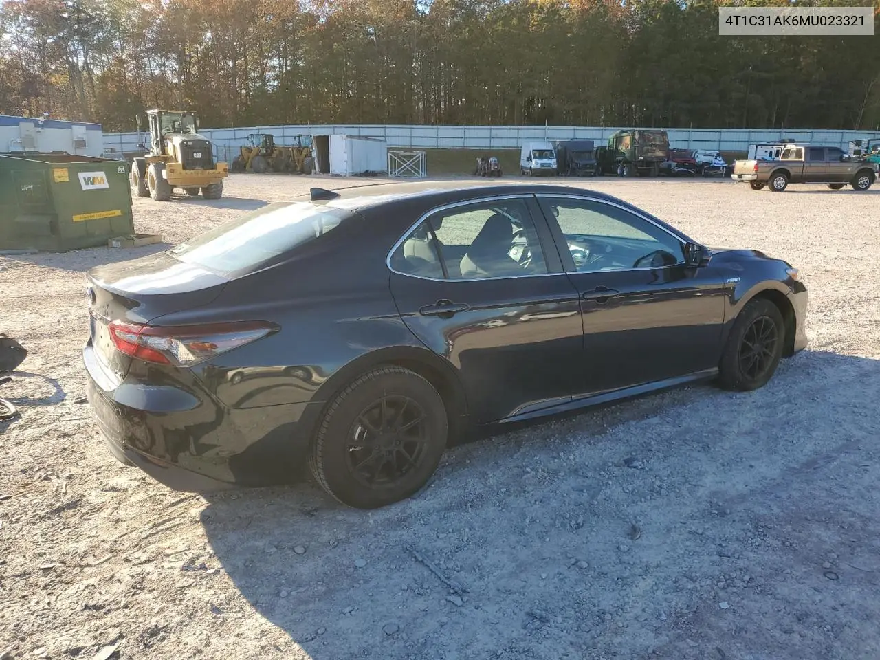 4T1C31AK6MU023321 2021 Toyota Camry Le
