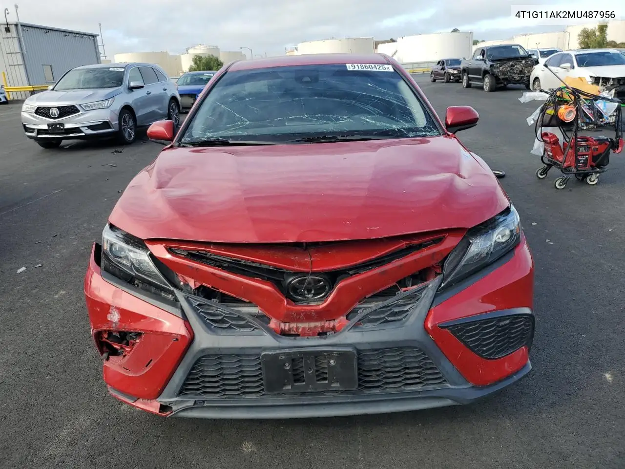 4T1G11AK2MU487956 2021 Toyota Camry Se