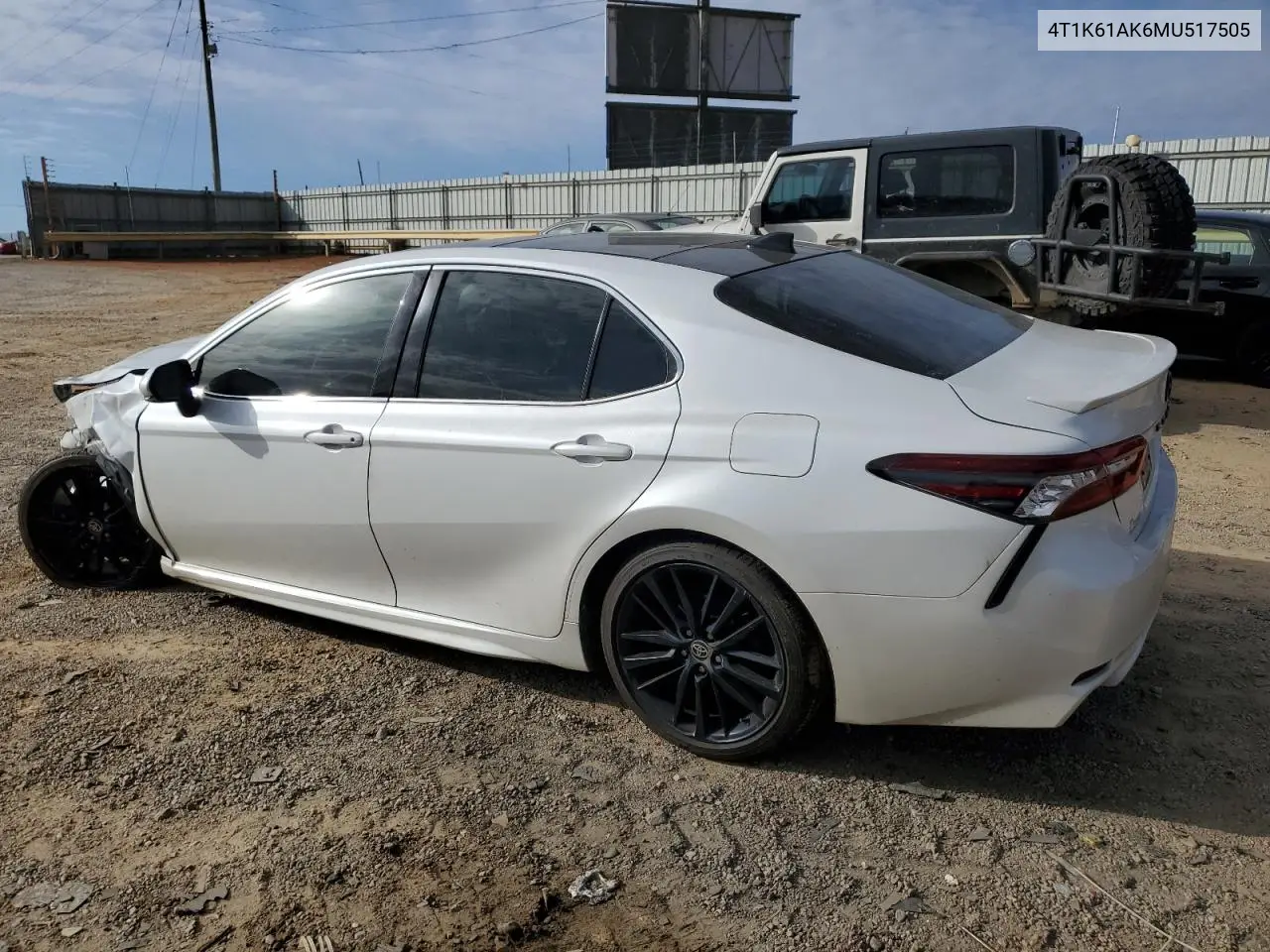 4T1K61AK6MU517505 2021 Toyota Camry Xse