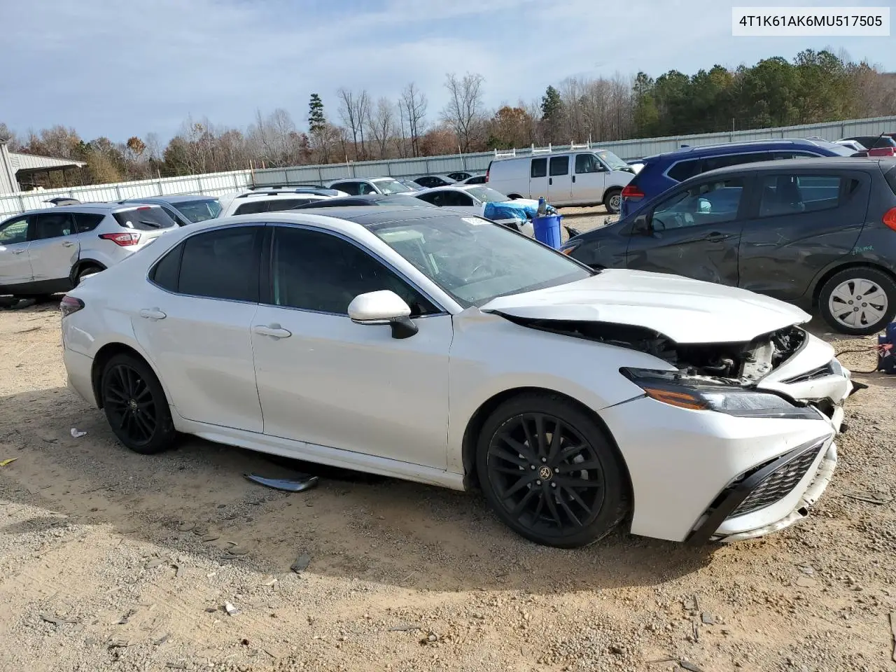 4T1K61AK6MU517505 2021 Toyota Camry Xse