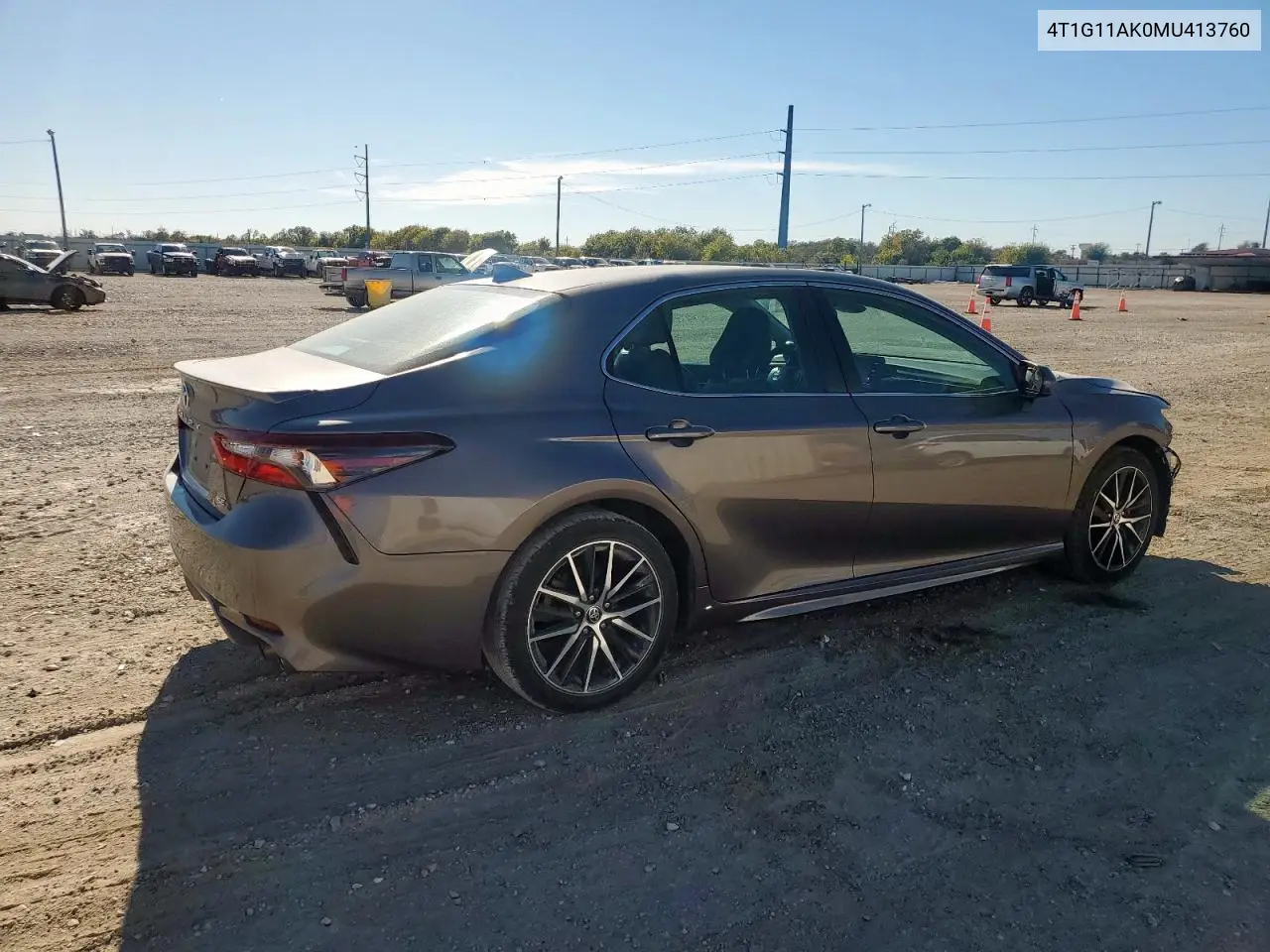 4T1G11AK0MU413760 2021 Toyota Camry Se