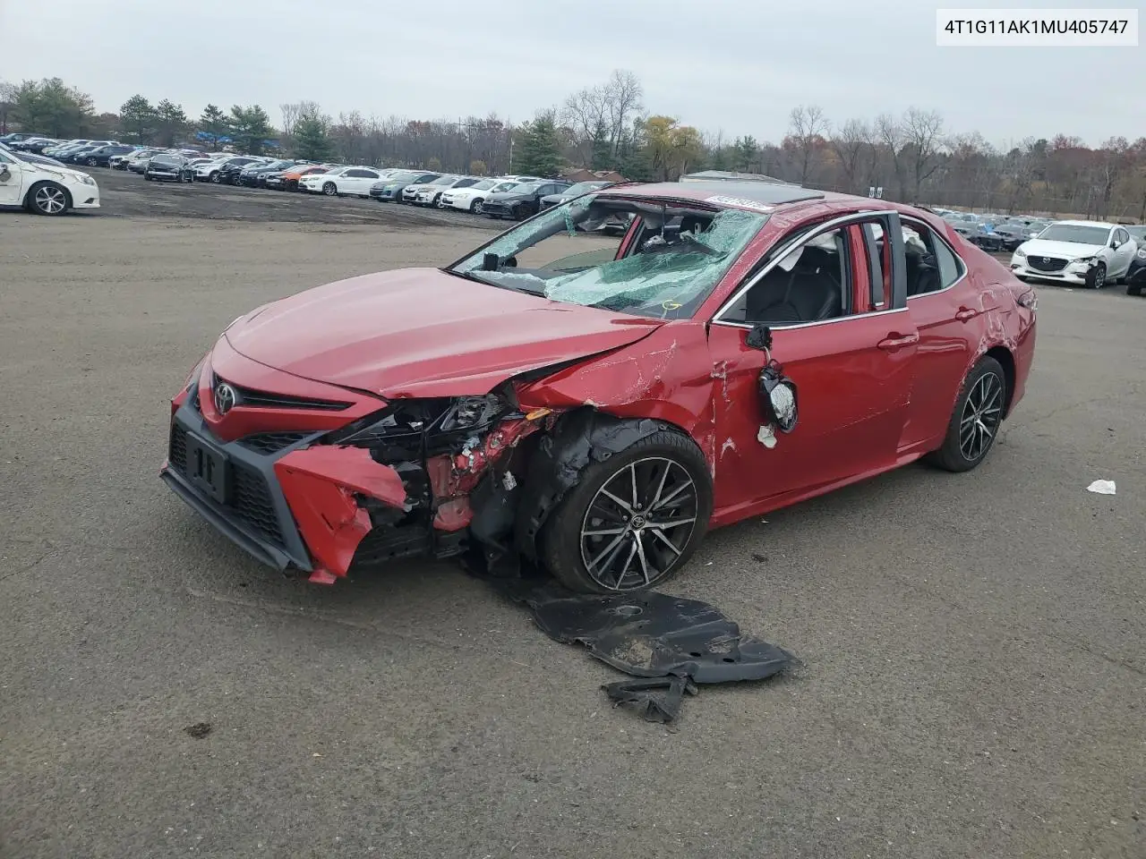 4T1G11AK1MU405747 2021 Toyota Camry Se