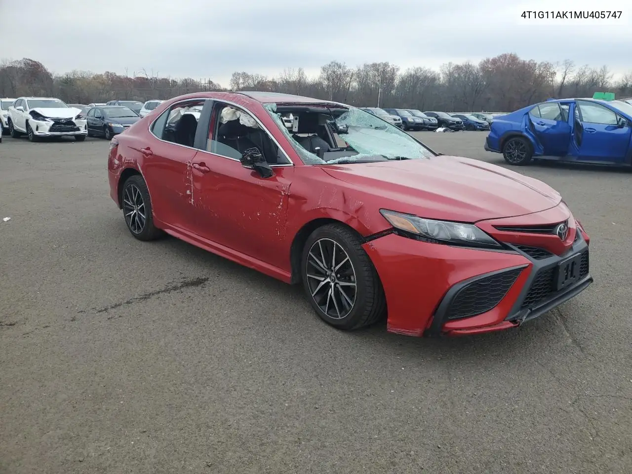 4T1G11AK1MU405747 2021 Toyota Camry Se
