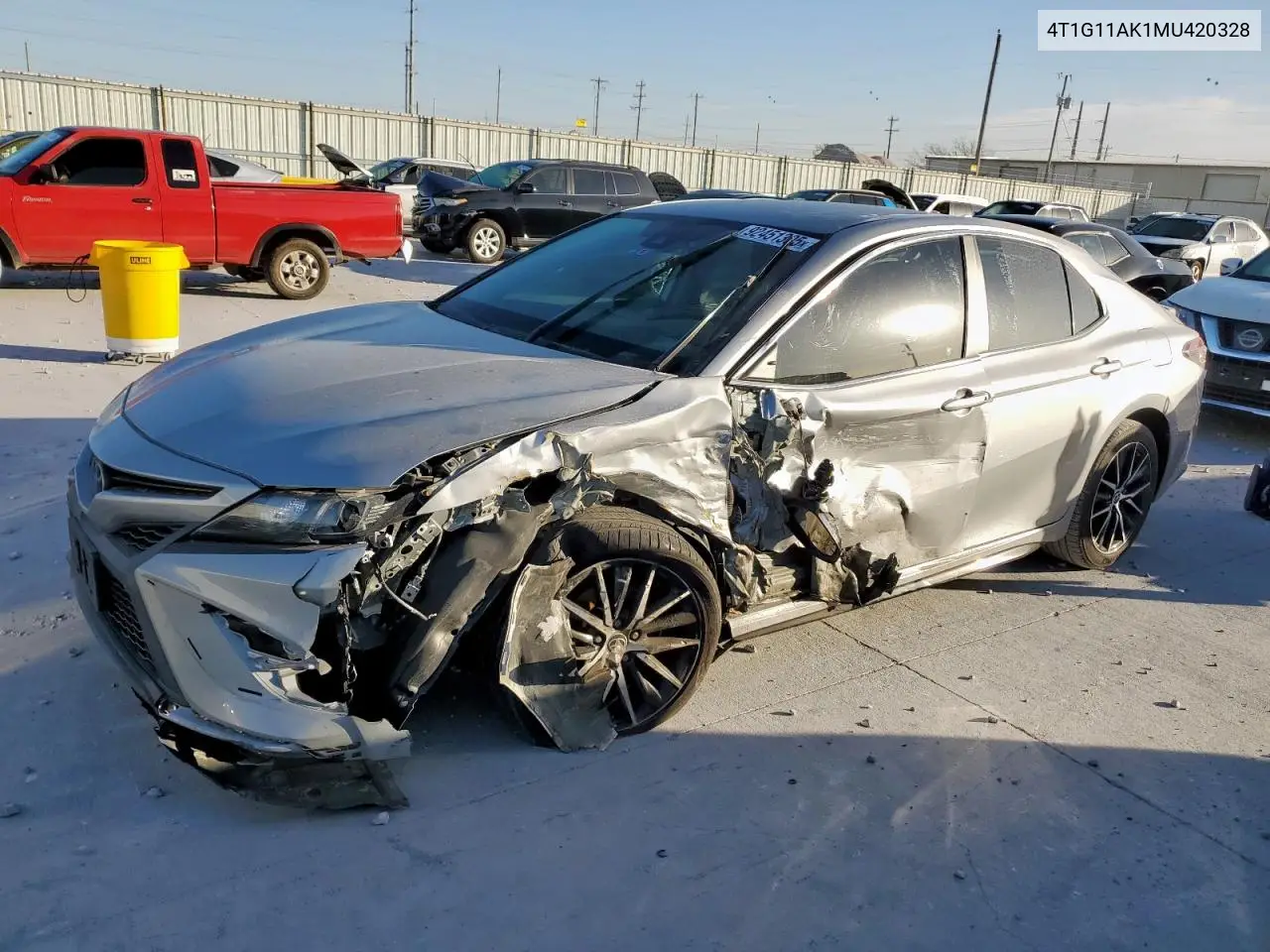 4T1G11AK1MU420328 2021 Toyota Camry Se