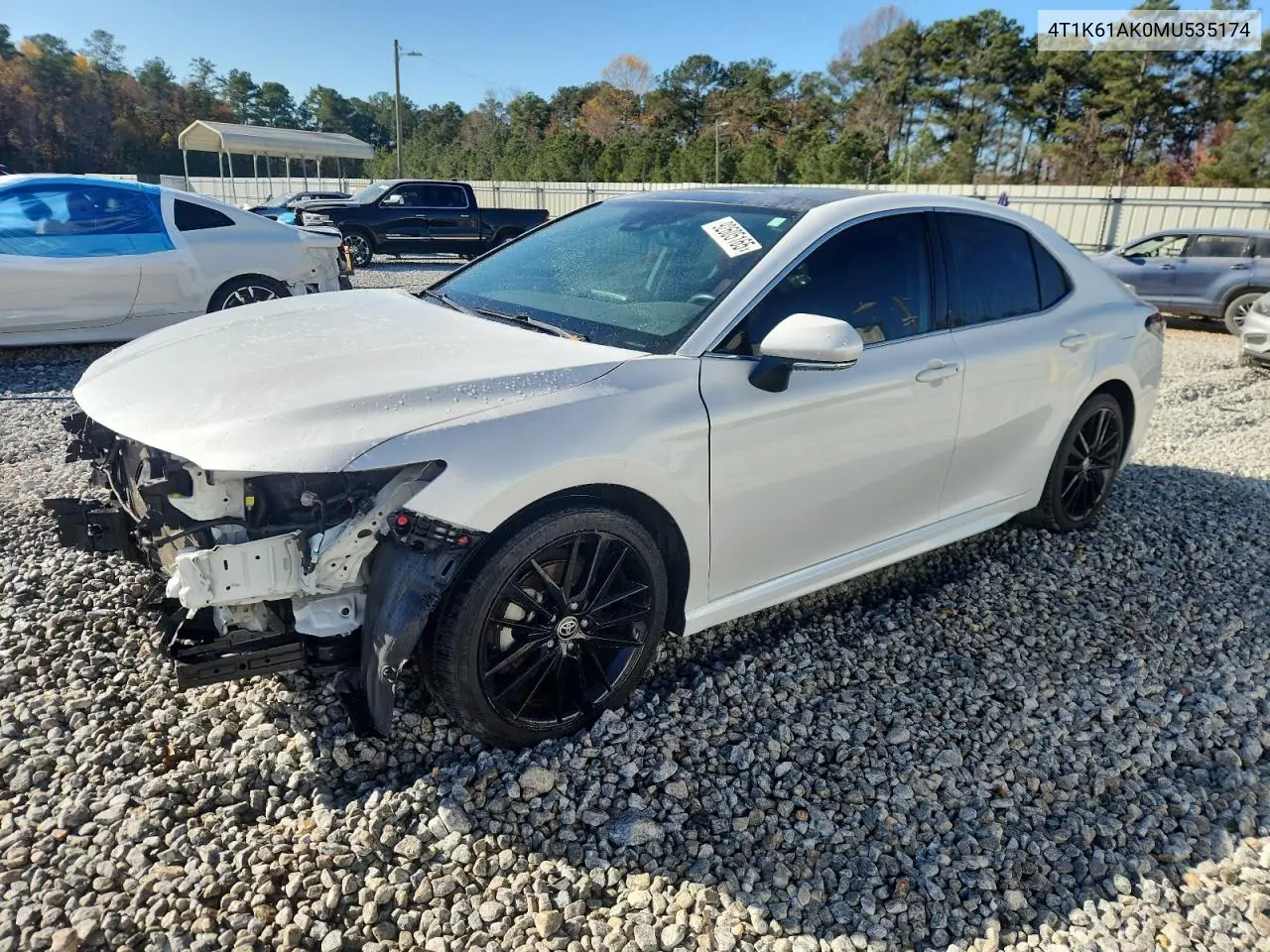 4T1K61AK0MU535174 2021 Toyota Camry Xse