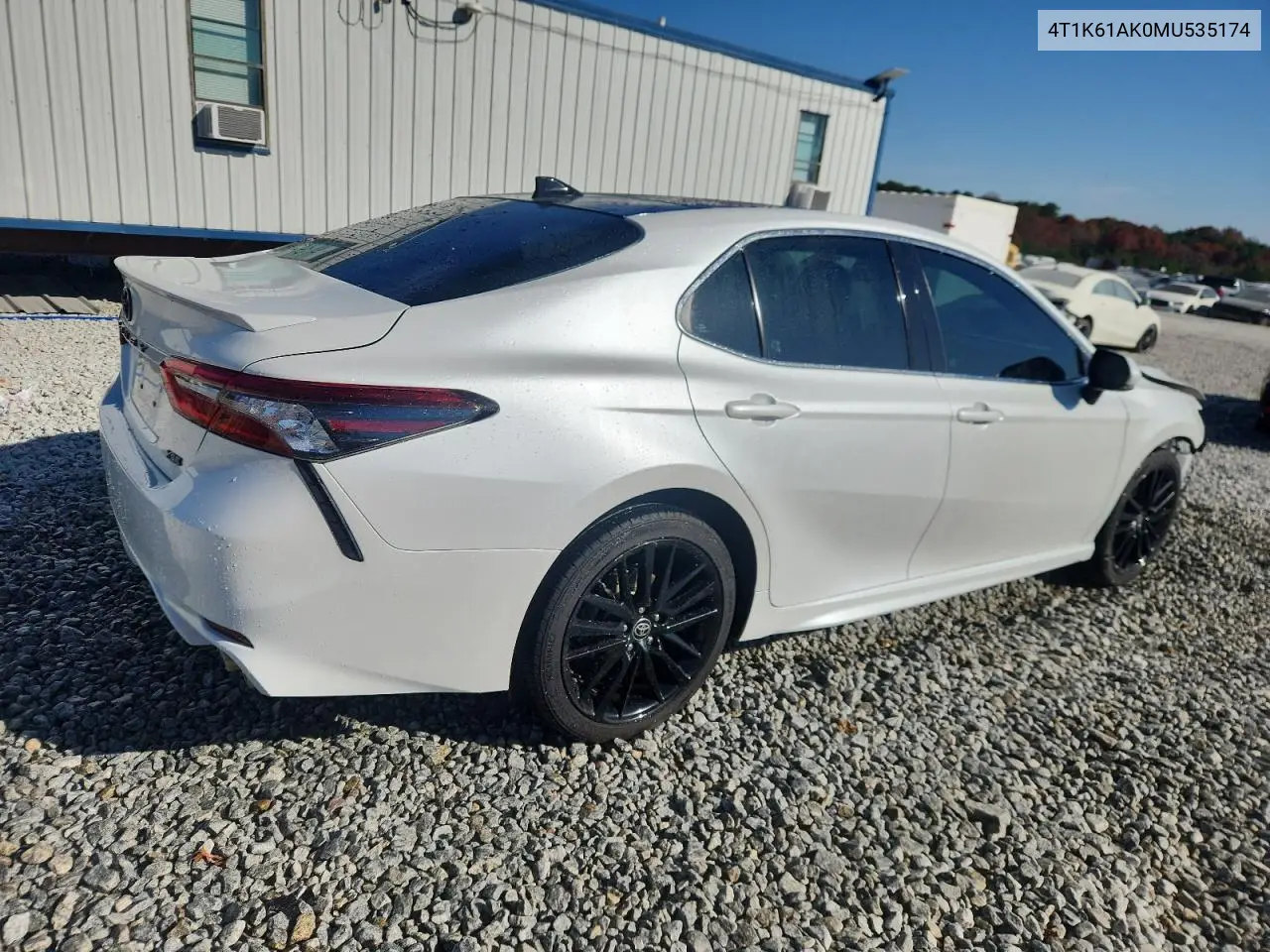 4T1K61AK0MU535174 2021 Toyota Camry Xse