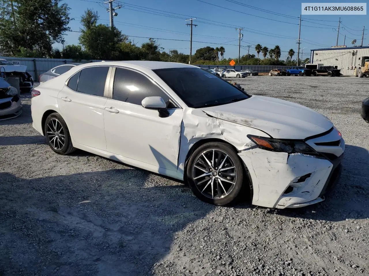 4T1G11AK3MU608865 2021 Toyota Camry Se