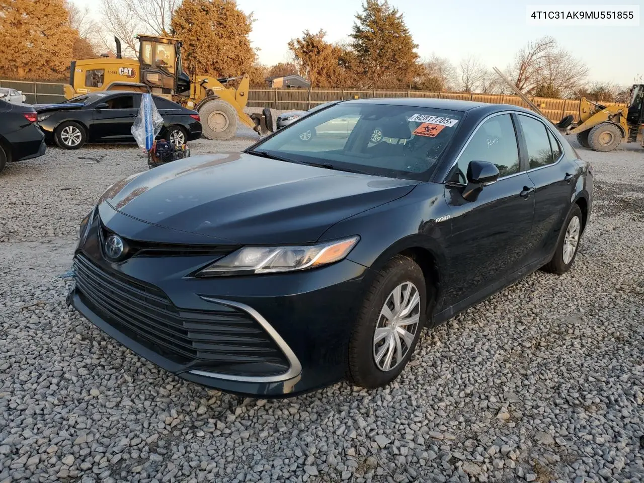 4T1C31AK9MU551855 2021 Toyota Camry Le