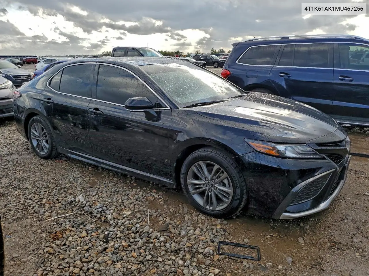 4T1K61AK1MU467256 2021 Toyota Camry Xse