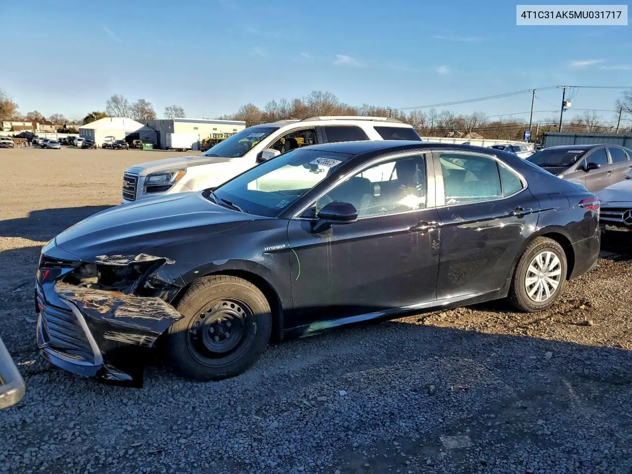 4T1C31AK5MU031717 2021 Toyota Camry Le