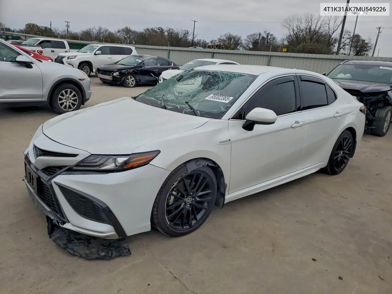 4T1K31AK7MU549226 2021 Toyota Camry Xse