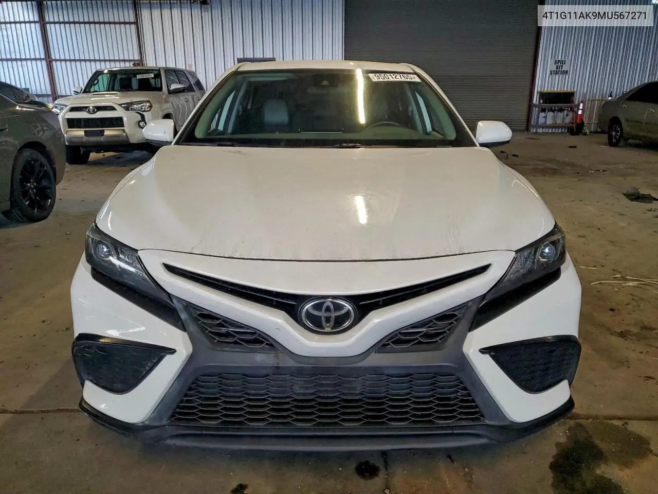 4T1G11AK9MU567271 2021 Toyota Camry Se