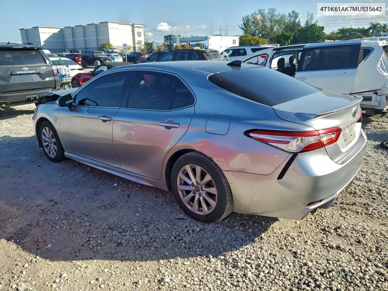 4T1K61AK7MU535642 2021 Toyota Camry Xse