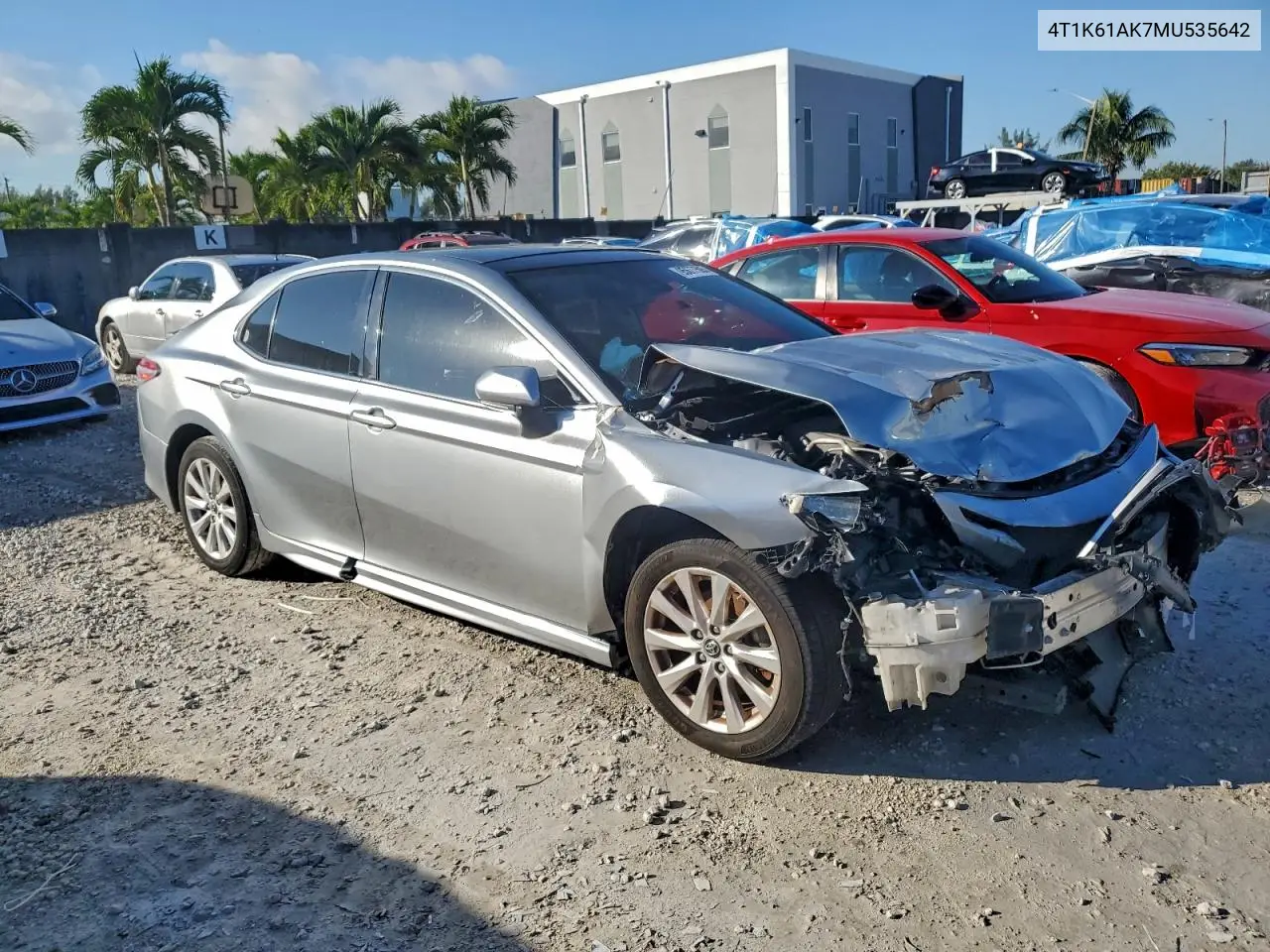 4T1K61AK7MU535642 2021 Toyota Camry Xse