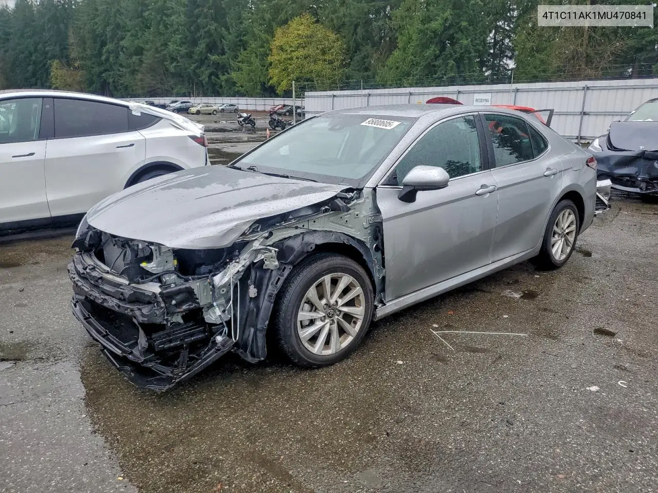 4T1C11AK1MU470841 2021 Toyota Camry Le