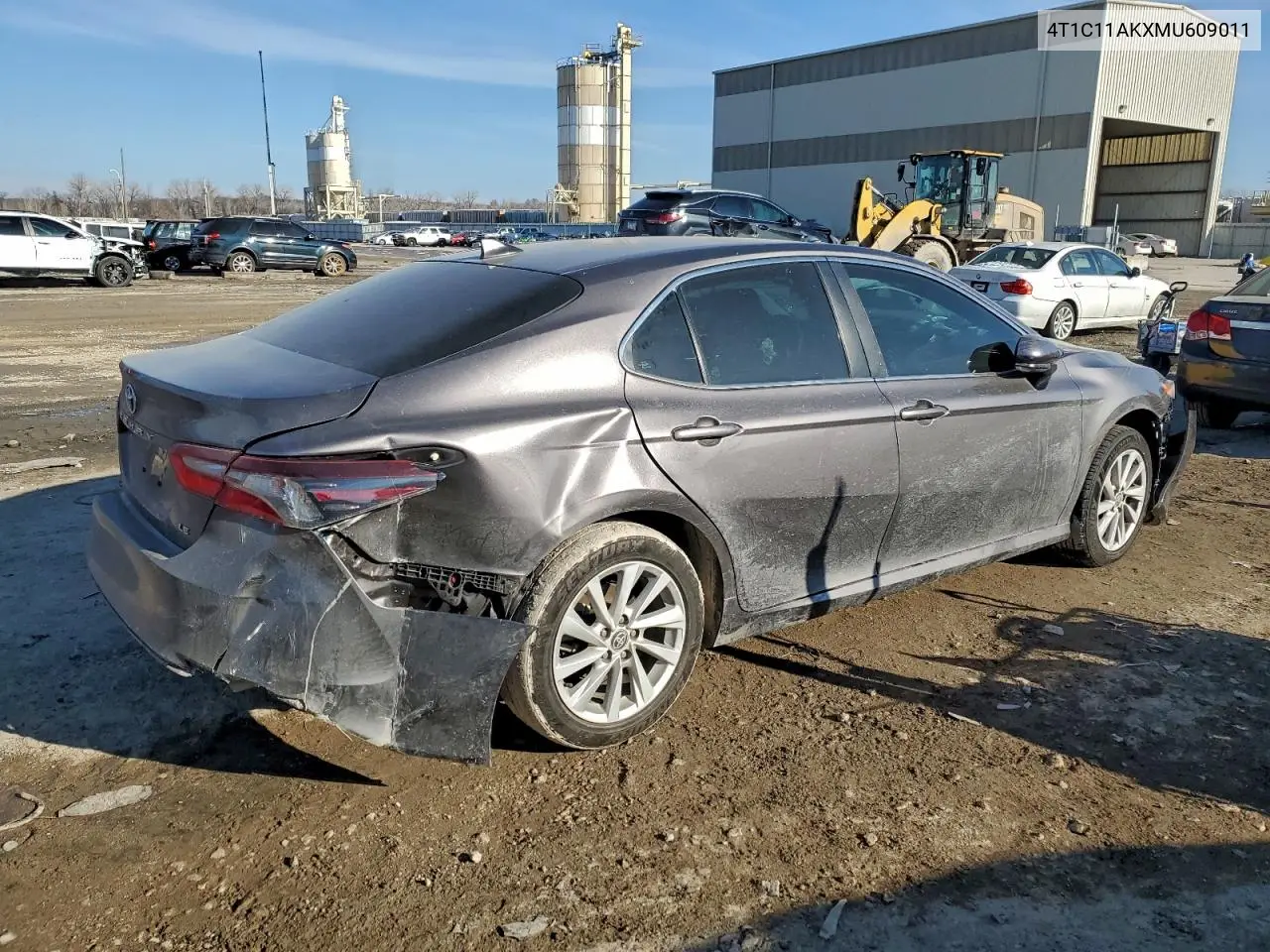 4T1C11AKXMU609011 2021 Toyota Camry Le