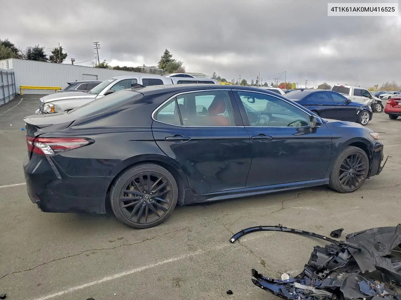 4T1K61AK0MU416525 2021 Toyota Camry Xse