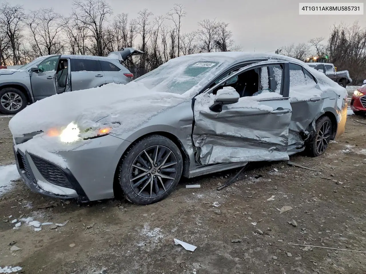 4T1G11AK8MU585731 2021 Toyota Camry Se