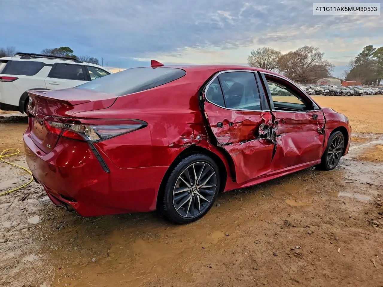 4T1G11AK5MU480533 2021 Toyota Camry Se
