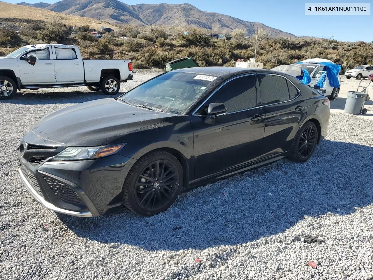 4T1K61AK1NU011100 2022 Toyota Camry Xse
