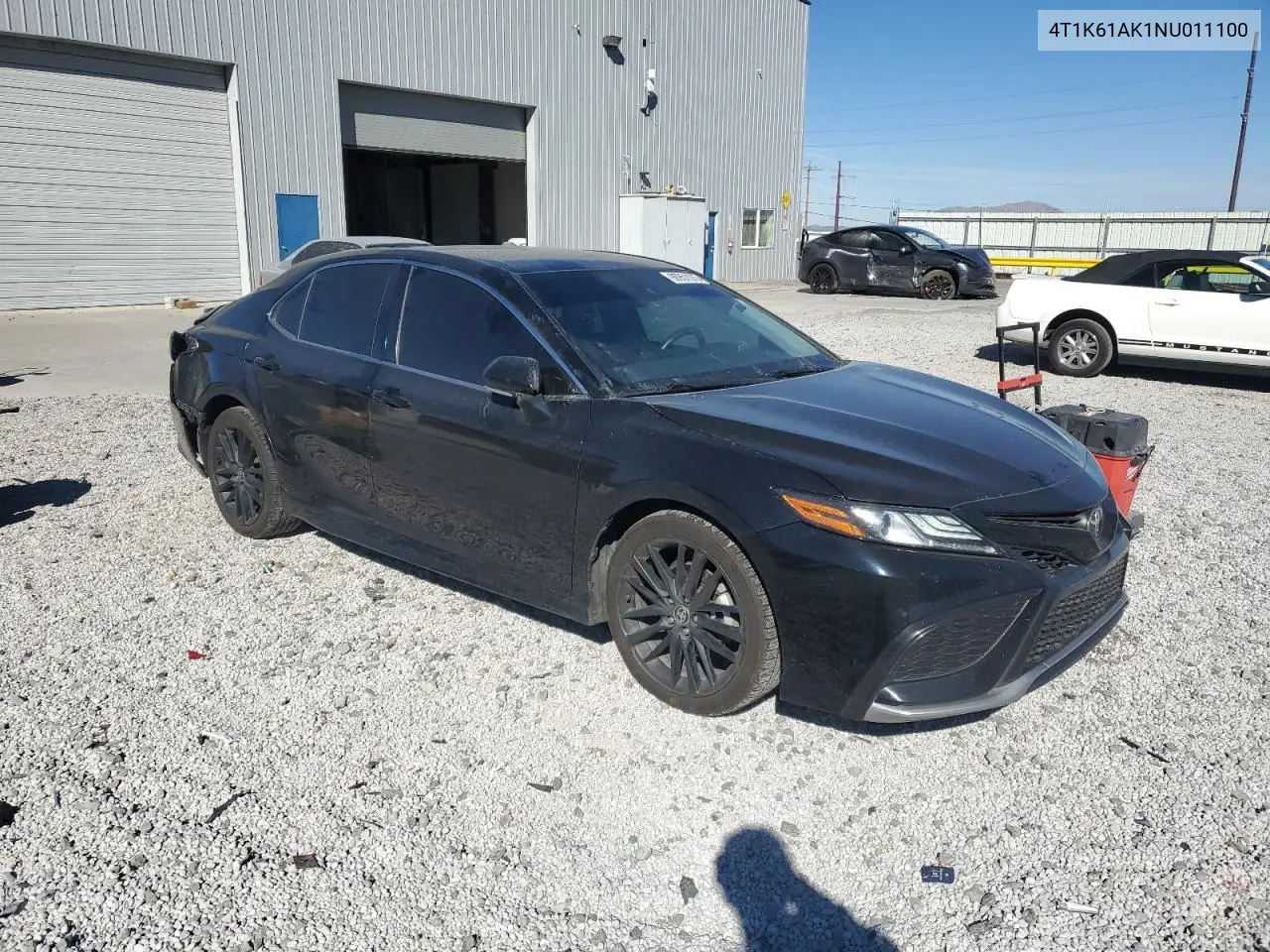 4T1K61AK1NU011100 2022 Toyota Camry Xse