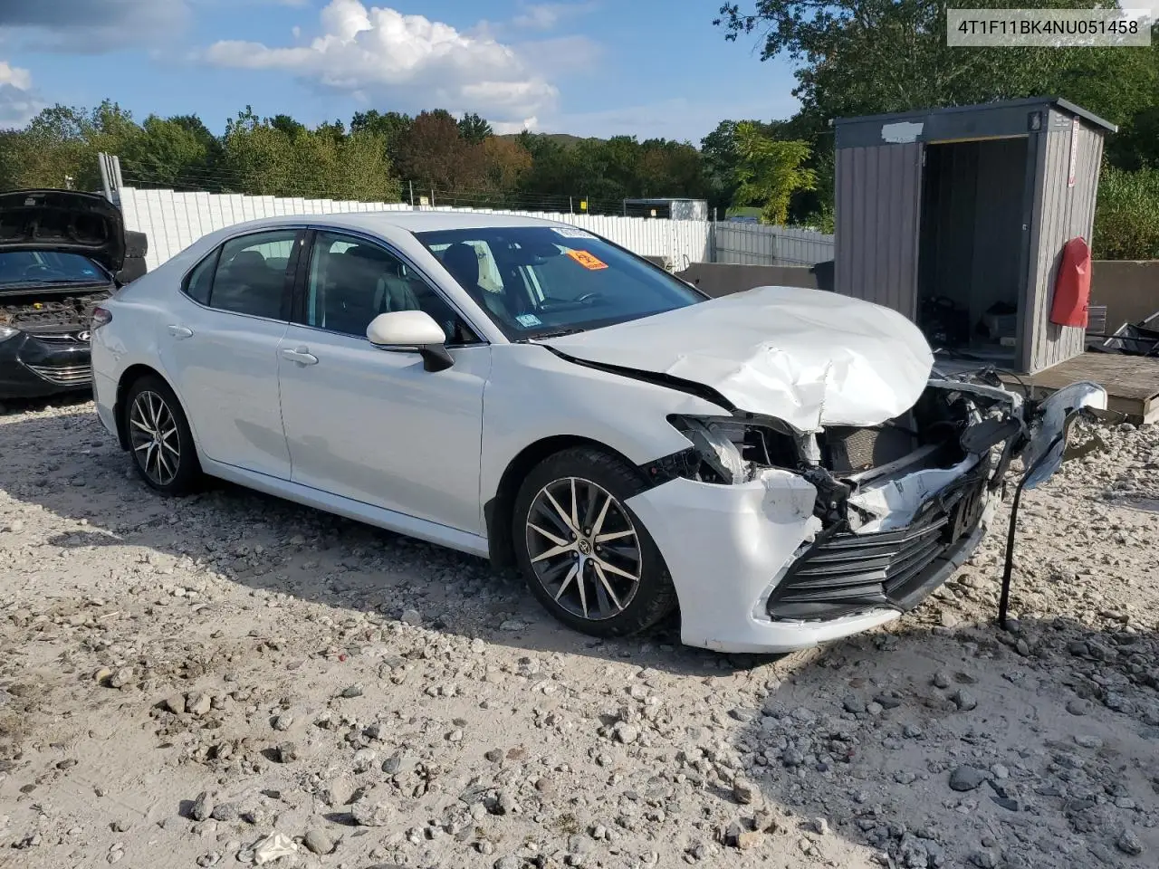 4T1F11BK4NU051458 2022 Toyota Camry Xle