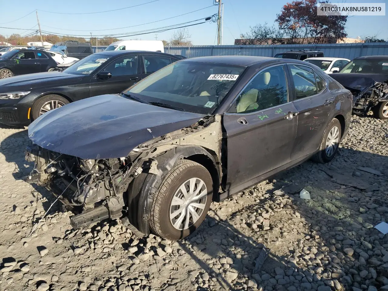 4T1C31AK8NU581219 2022 Toyota Camry Le