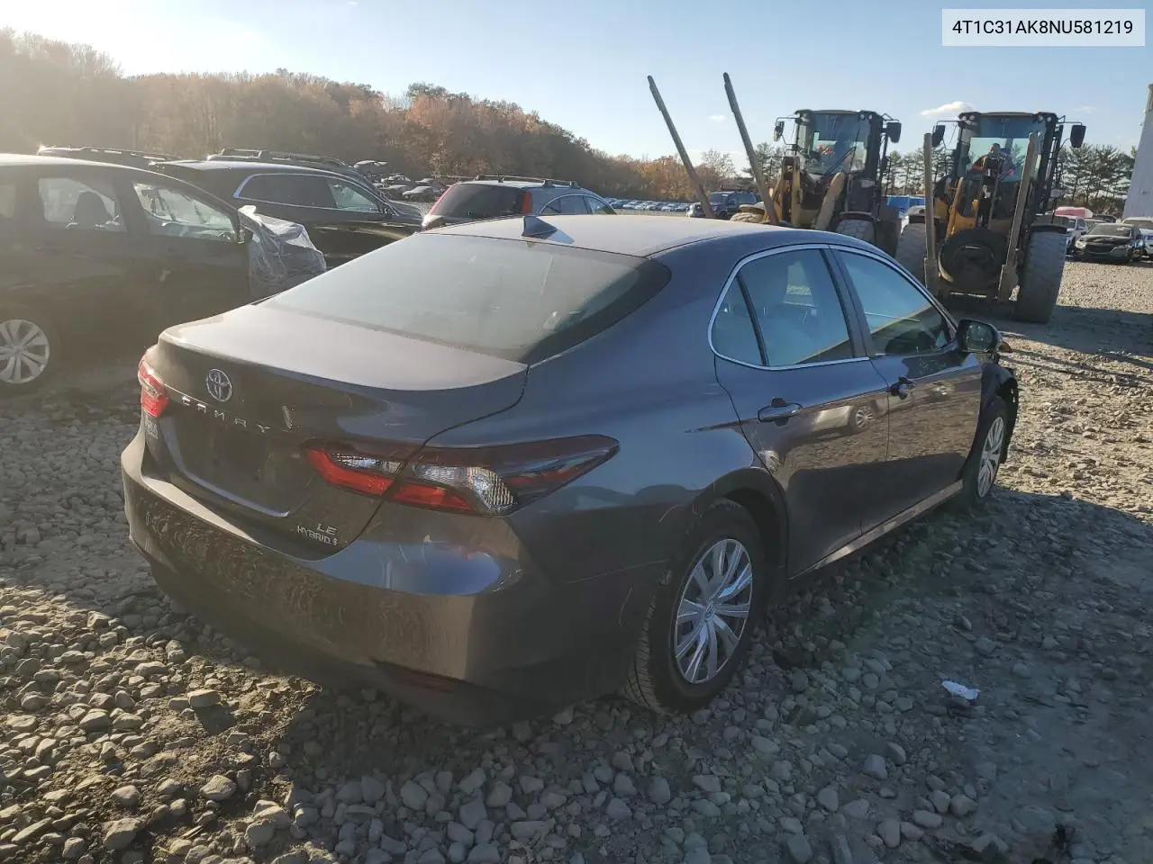 4T1C31AK8NU581219 2022 Toyota Camry Le