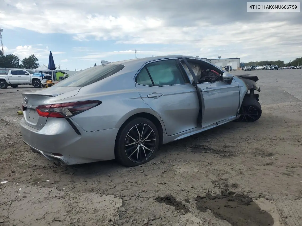 4T1G11AK6NU666759 2022 Toyota Camry Se
