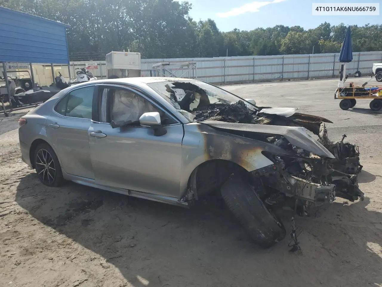 4T1G11AK6NU666759 2022 Toyota Camry Se