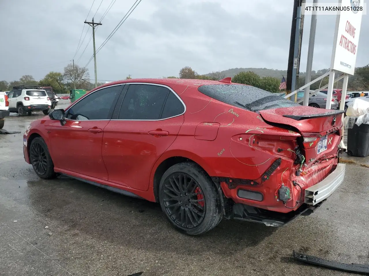 4T1T11AK6NU051028 2022 Toyota Camry Se