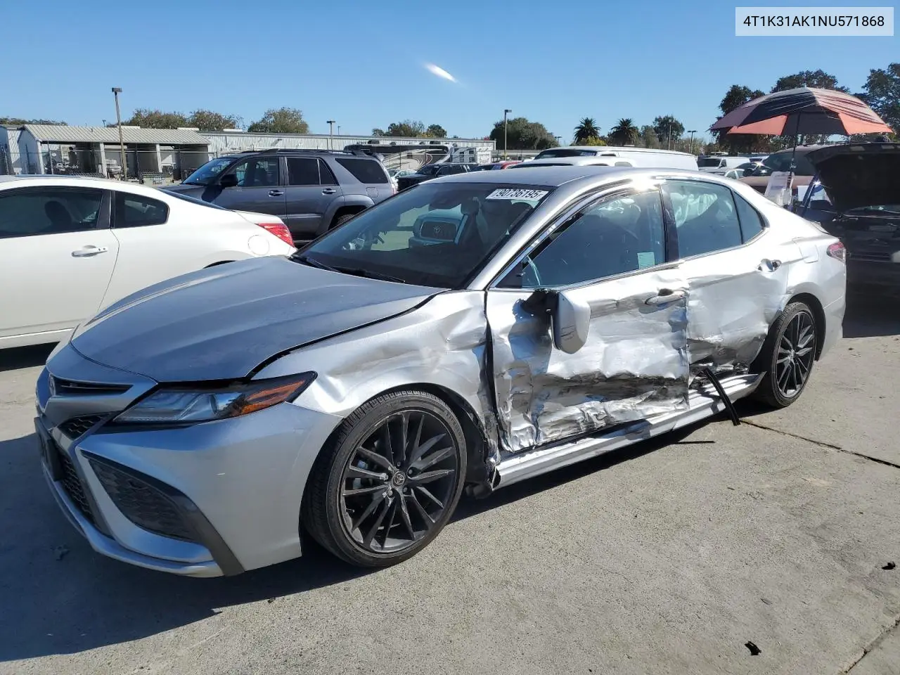 4T1K31AK1NU571868 2022 Toyota Camry Xse
