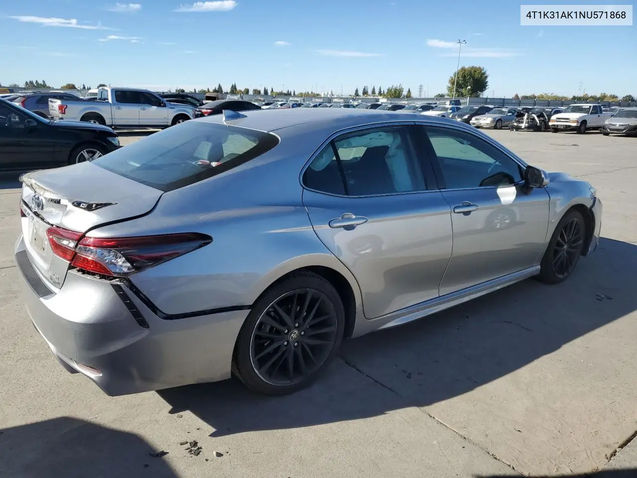 4T1K31AK1NU571868 2022 Toyota Camry Xse