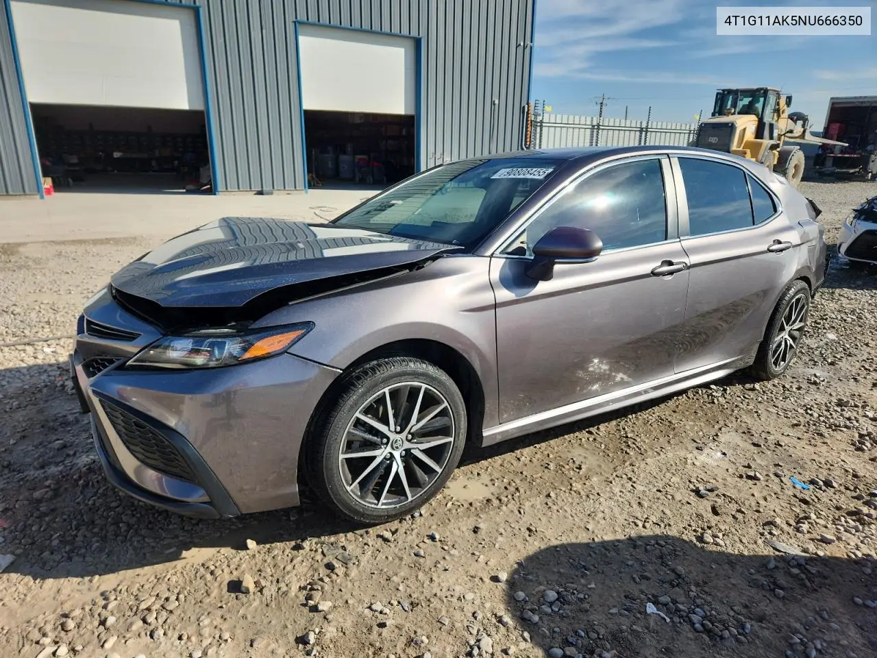 4T1G11AK5NU666350 2022 Toyota Camry Se