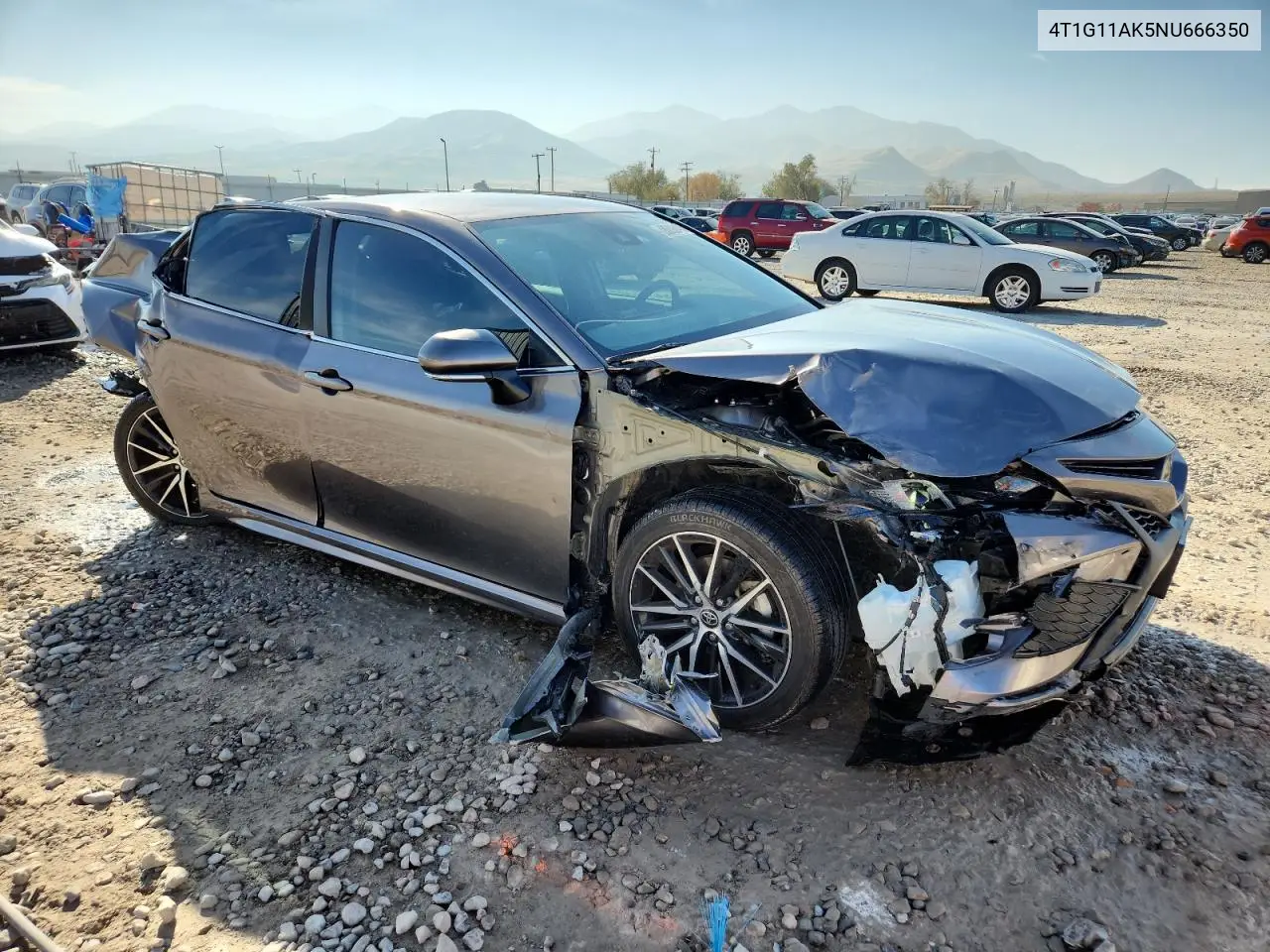 4T1G11AK5NU666350 2022 Toyota Camry Se