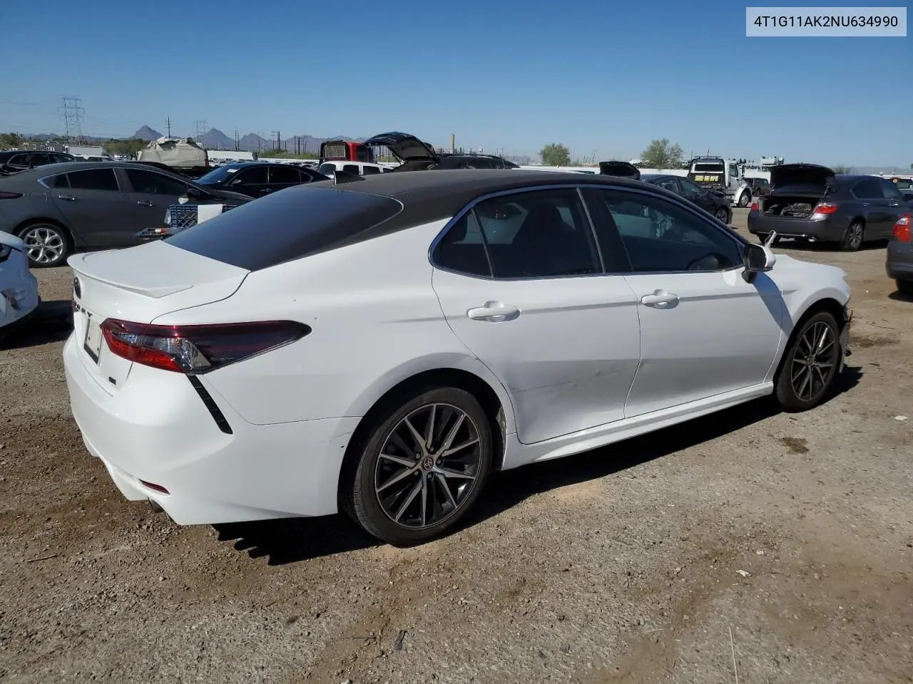 4T1G11AK2NU634990 2022 Toyota Camry Se