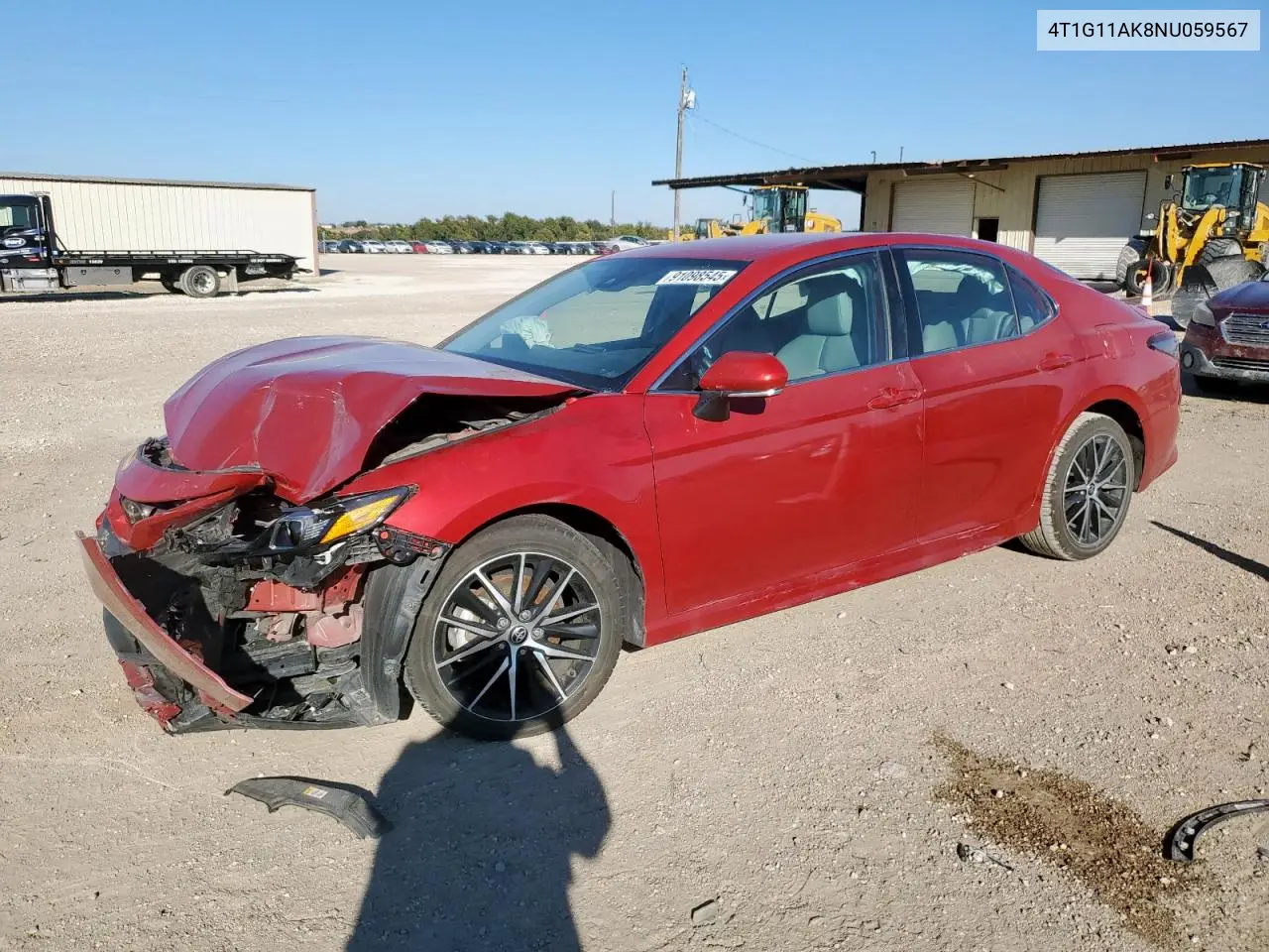 4T1G11AK8NU059567 2022 Toyota Camry Se