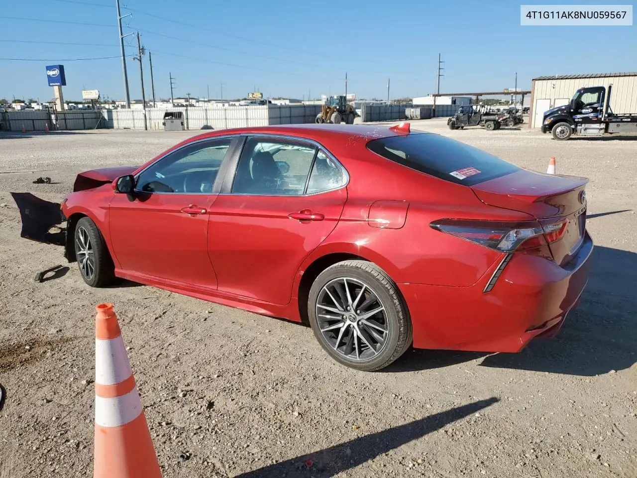 4T1G11AK8NU059567 2022 Toyota Camry Se